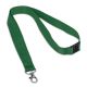 GREEN 15mm Event Lanyard with Flat Breakaway and Metal Trigger Clip