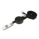 BLACK 10mm Safety Lanyard with Red Retractable Reel with Strap