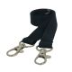 20mm BLACK Open Ended Lanyard with Two Trigger Clips and Breakaway