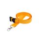ORANGE 15MM EVENT LANYARD WITH FLAT BREAKAWAY AND METAL TRIGGER CLIP