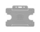 Grey Single-Sided BIOBADGE Open Faced ID Card Holders - Landscape