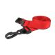 RED 15mm De Luxe Lanyard with Plastic Clip and Breakaway