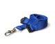 BLUE 15mm Event Lanyard with Flat Breakaway and Metal Trigger Clip