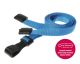 RPET Light Blue Lanyards with Plastic J Clip 