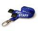 BLUE 15MM STAFF Lanyard with Lobster Clip