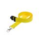 YELLOW 15mm Event Lanyard with Flat Breakaway and Metal Trigger Clip